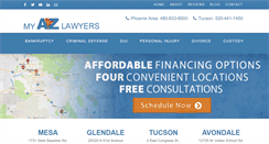 Desktop Screenshot of myazlawyers.com