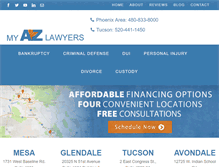 Tablet Screenshot of myazlawyers.com